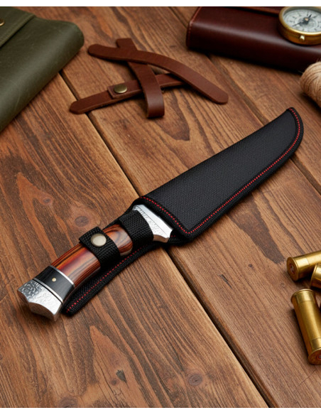 Faca de caça SCK com bainha de nylon...