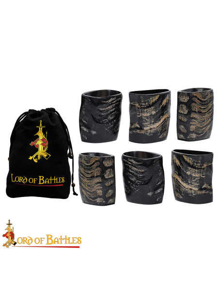 Conjunto de 6 copos medievais de...