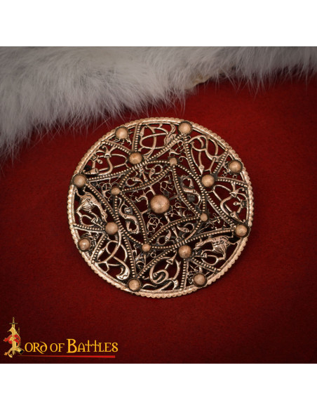 Broche viking em bronze envelhecido...