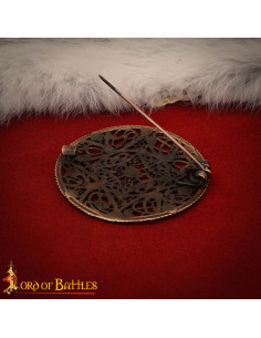 Broche viking em bronze envelhecido filigrana estilo nórdico 2