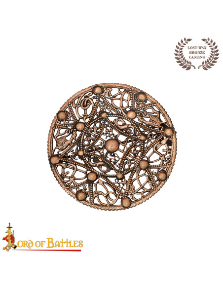 Broche viking em bronze envelhecido...