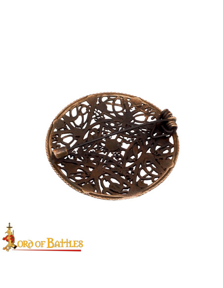 Broche viking em bronze envelhecido...