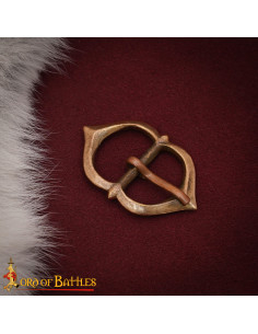 Fivela medieval para cinto em bronze envelhecido