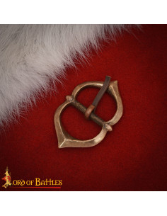 Fivela medieval para cinto em bronze envelhecido 2