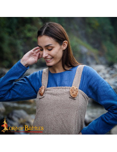 Broche viking oval do século IX em bronze brilhante 2