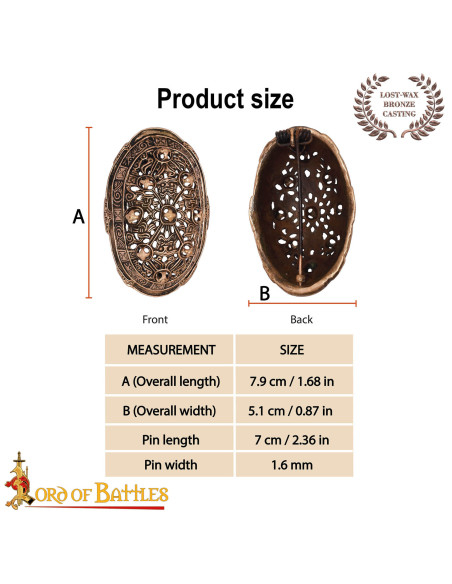 Broche viking oval do século IX em...