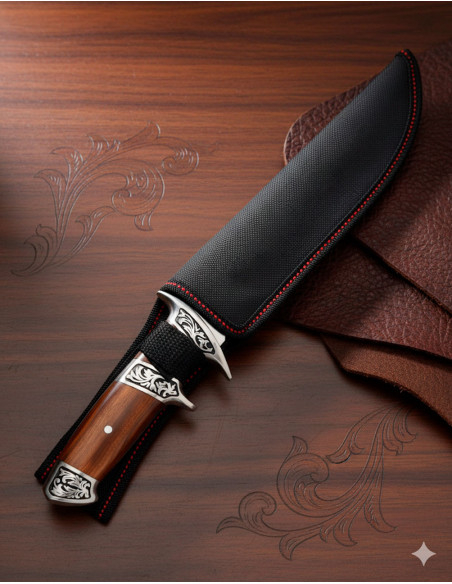 Faca de caça SCK com capa de nylon...