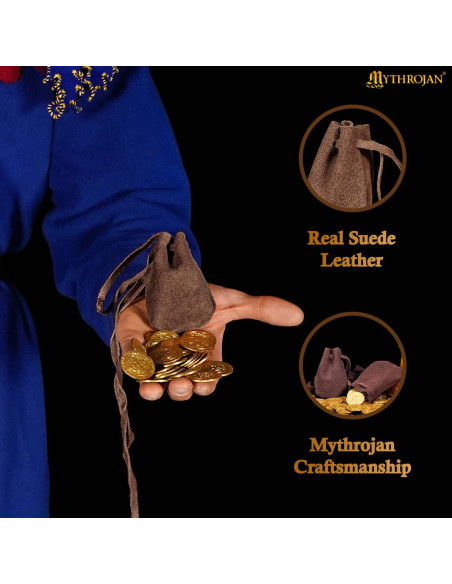 Kit 2 bolsas limosneras medievais em...
