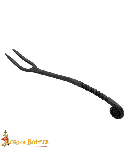 Garfo viking em ferro forjado à mão...