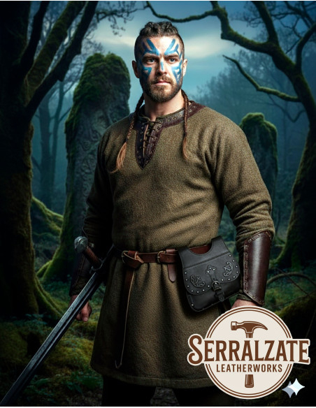 Bolsa Celta-Medieval Gareth em preto