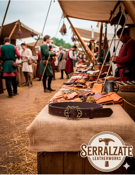 Cinto Medieval Basilio - Marrom escuro