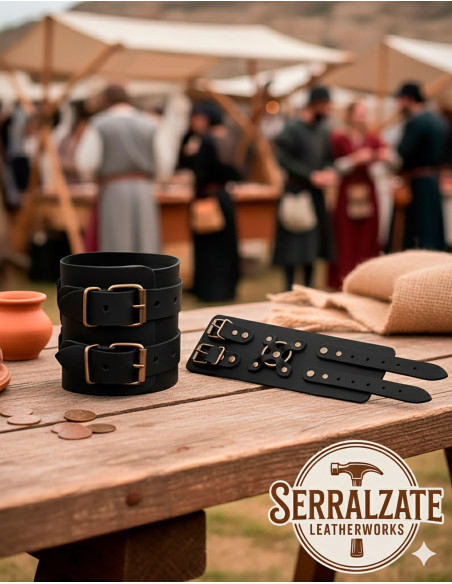 Pulseira medieval Alejandro em preto...