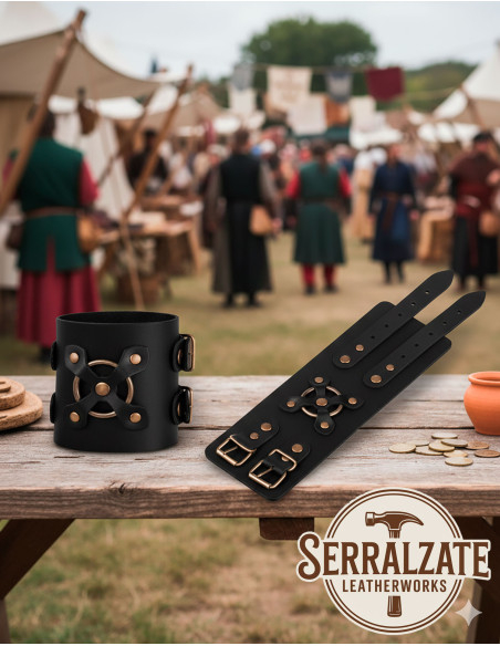 Pulseira medieval Alejandro em preto...