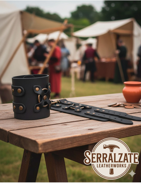 Pulseira medieval Alejandro em preto...