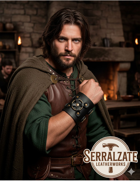 Pulseira medieval Alejandro em preto...