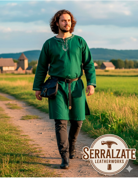 Bolsa medieval de couro modelo...