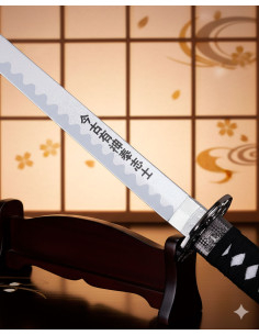 Katana decorativa tsuba Dragão, lâmina de bambu (103 cm.) 2