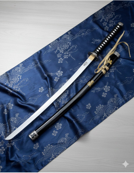 Katana decorativa lâmina de bambu,...