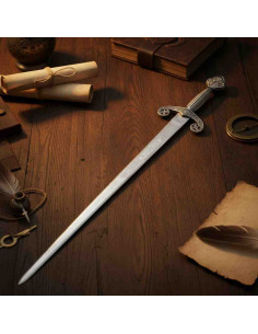 Alfonso X espada rústica, costelas de punho