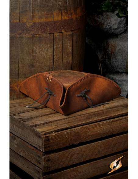 Chapéu pirata simples de couro, cor...