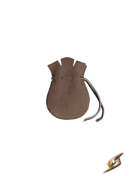 Limosneira pirata de couro, cor marrom