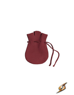 Limosneira pirata de couro, cor vermelha 2