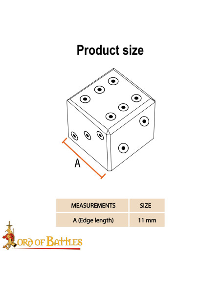 Conjunto de 6 dados romanos de osso...