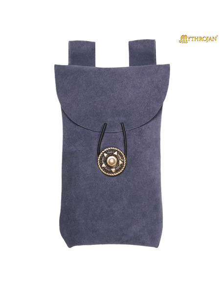 Bolsa limosnera medieval em pele de...