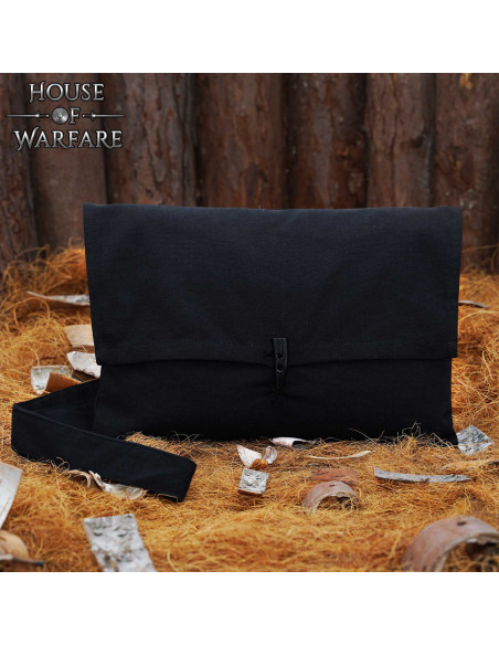 Bolsa medieval de algodão com fecho...