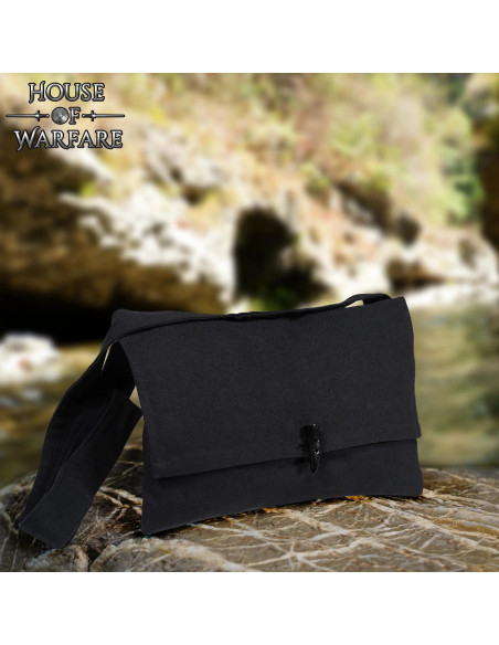 Bolsa medieval de algodão com fecho...