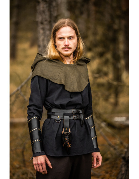 Gugel medieval em linho modelo...