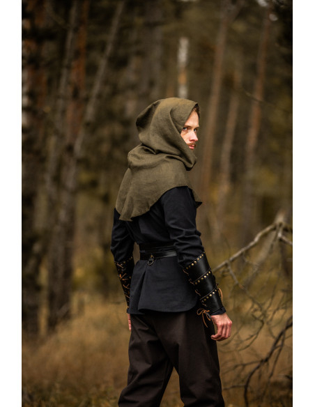 Gugel medieval em linho modelo...