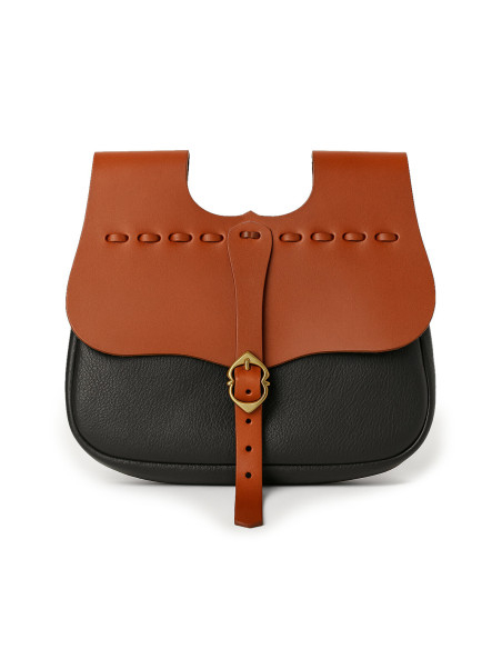 Bolsa pochete medieval em couro...