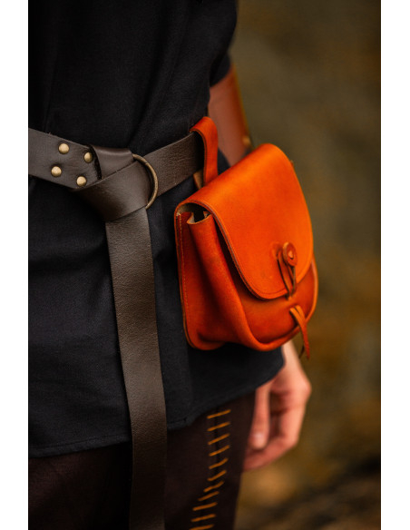 Bolsa medieval de couro modelo Tilo,...
