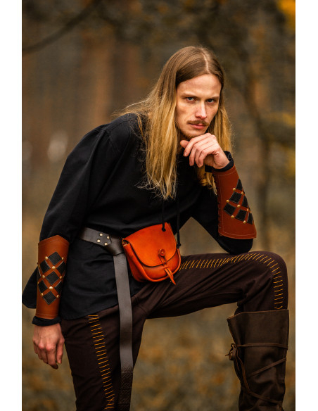 Bolsa medieval de couro modelo Tilo,...