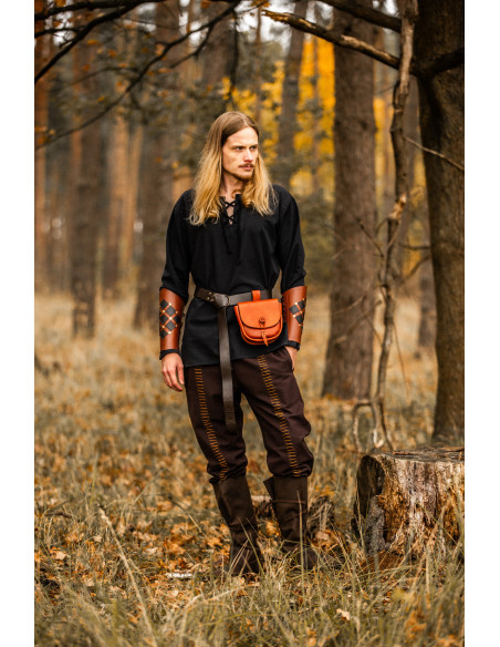 Bolsa medieval de couro modelo Tilo,...