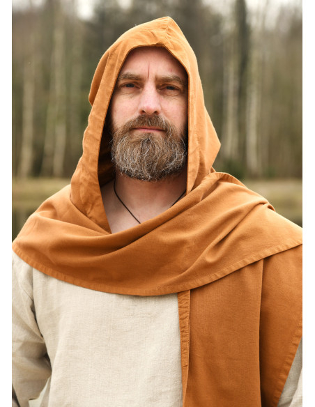 Cachecol medieval com capuz de...