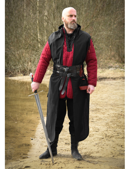 Cachecol medieval com capuz de...