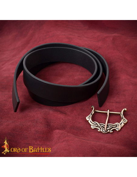 Fivela nórdica em bronze, acabamento...