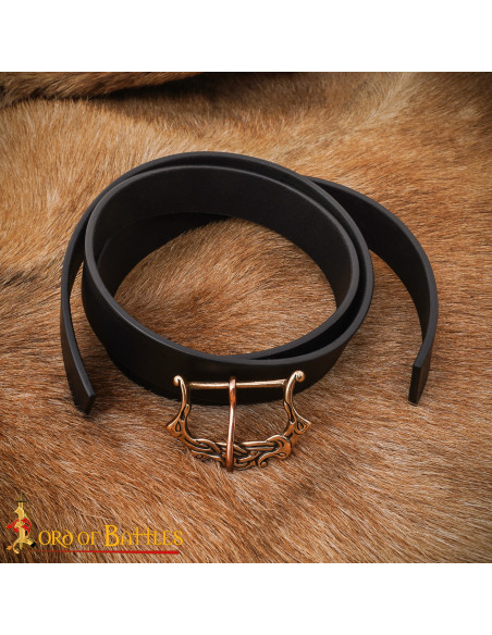 Fivela nórdica em bronze, acabamento...