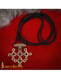 Pingente viking S. IX em bronze, design nórdico 2