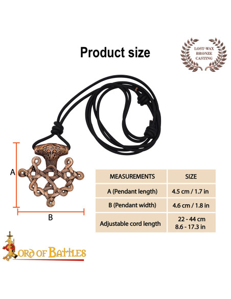 Pingente viking S. IX em bronze,...