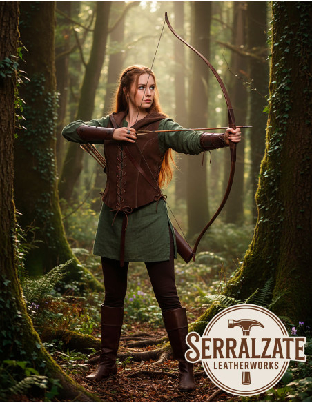 Colete Arqueira medieval para mulher...