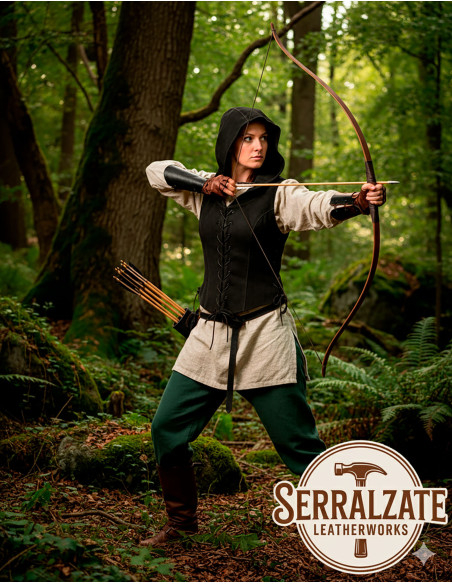 Colete sombra medieval para mulher em...