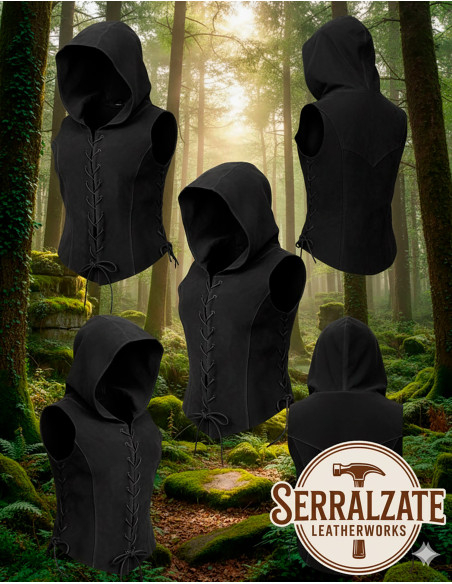 Colete sombra medieval para mulher em...
