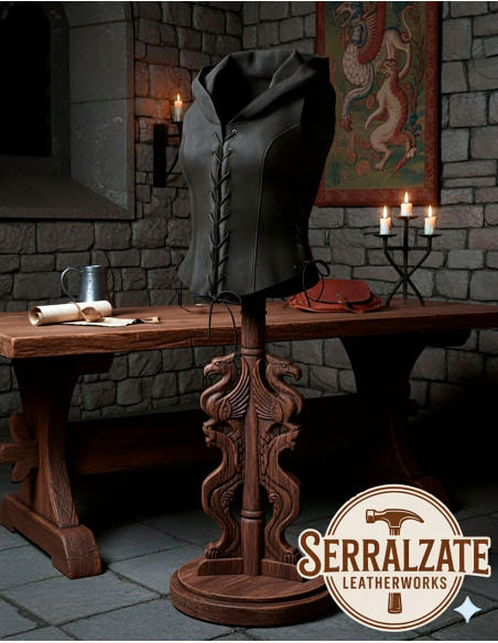 Colete sombra medieval para mulher em...