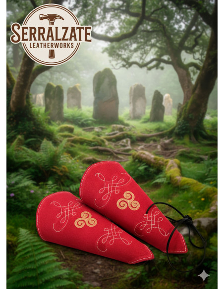 Pulseiras de goleiro de couro camurça...