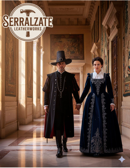 Chapéu do feiticeiro sombrio em couro...