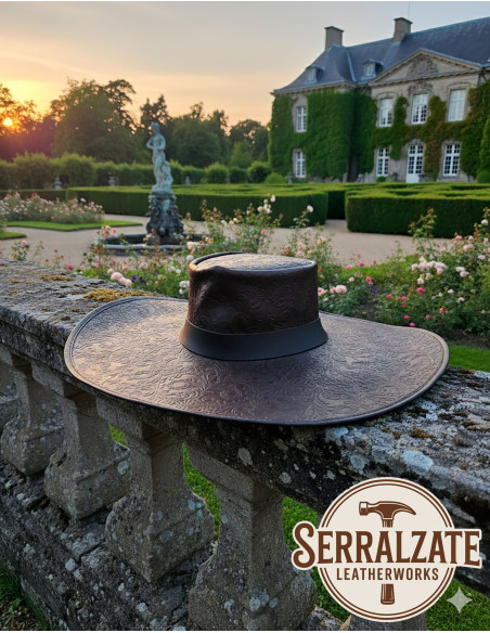 Chapéu medieval de couro Deluxe...