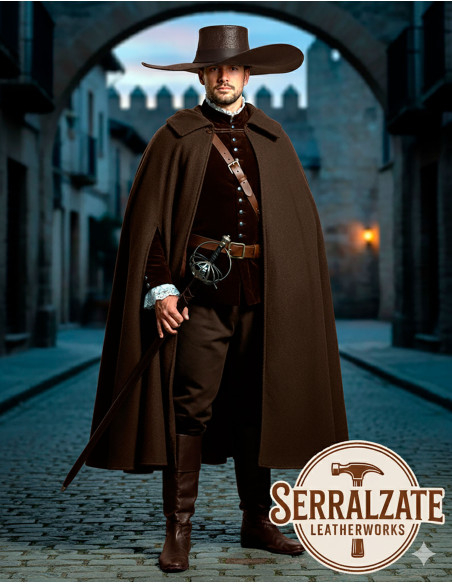 Chapéu medieval de couro Deluxe...